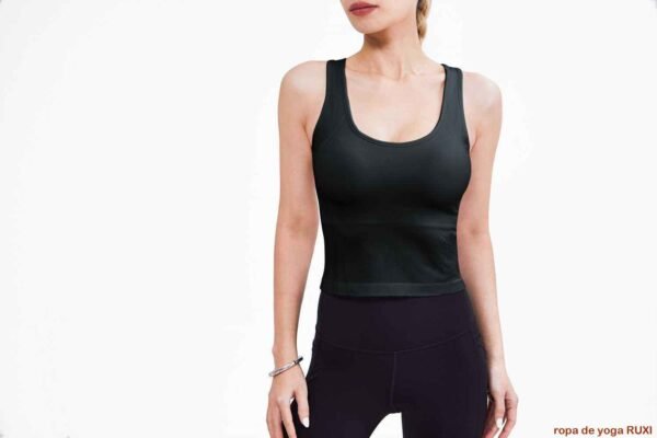Conjunto de pantalones y top de yoga a juego para mujer