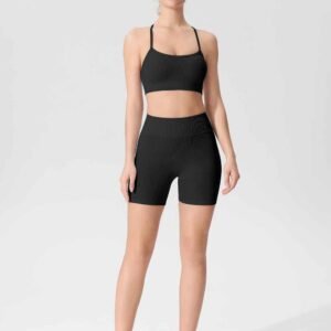 Conjunto elegante de pantalón corto y top a juego RUXI
