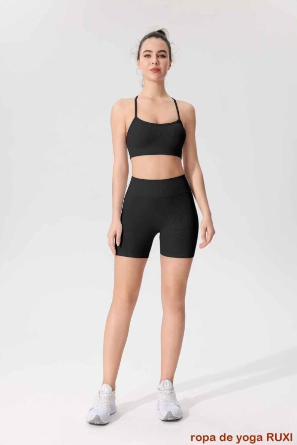 Conjunto elegante de pantalón corto y top a juego RUXI