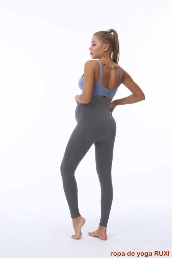 Leggings acampanados de color marrón oscuro RUXI mx626