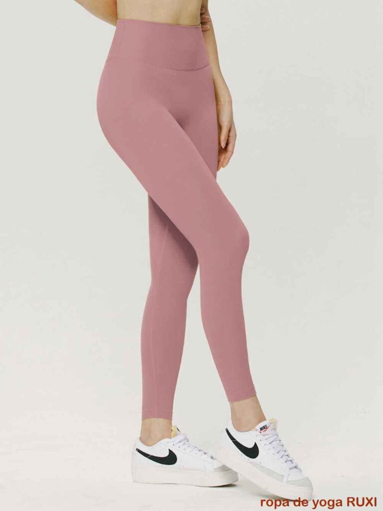 Leggings clásicos de cintura alta y fruncidos RUXI mx384