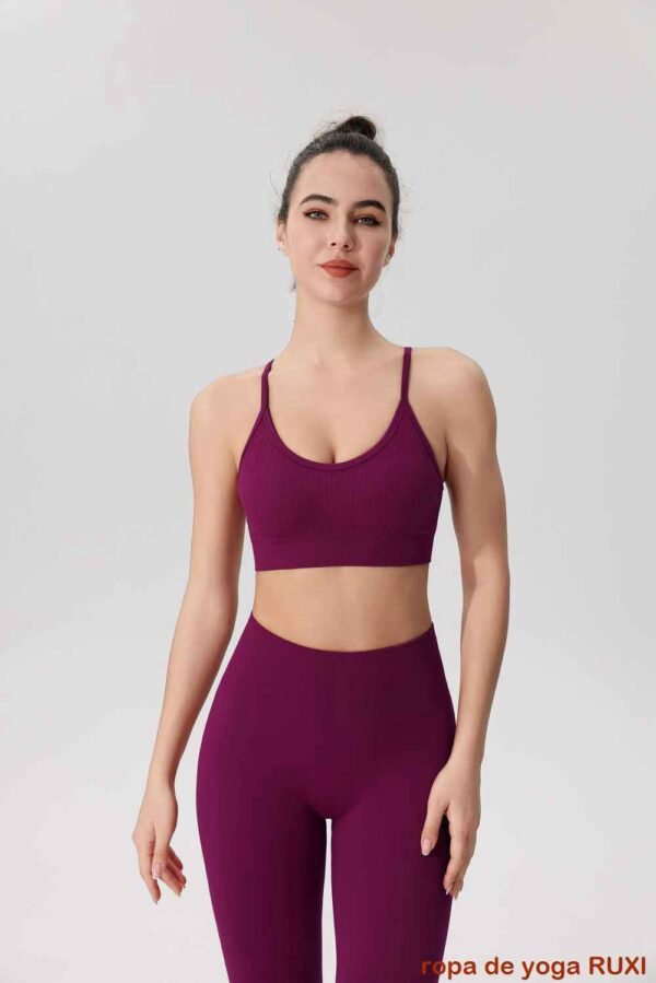 Leggings con espalda fruncida RUXI mx578