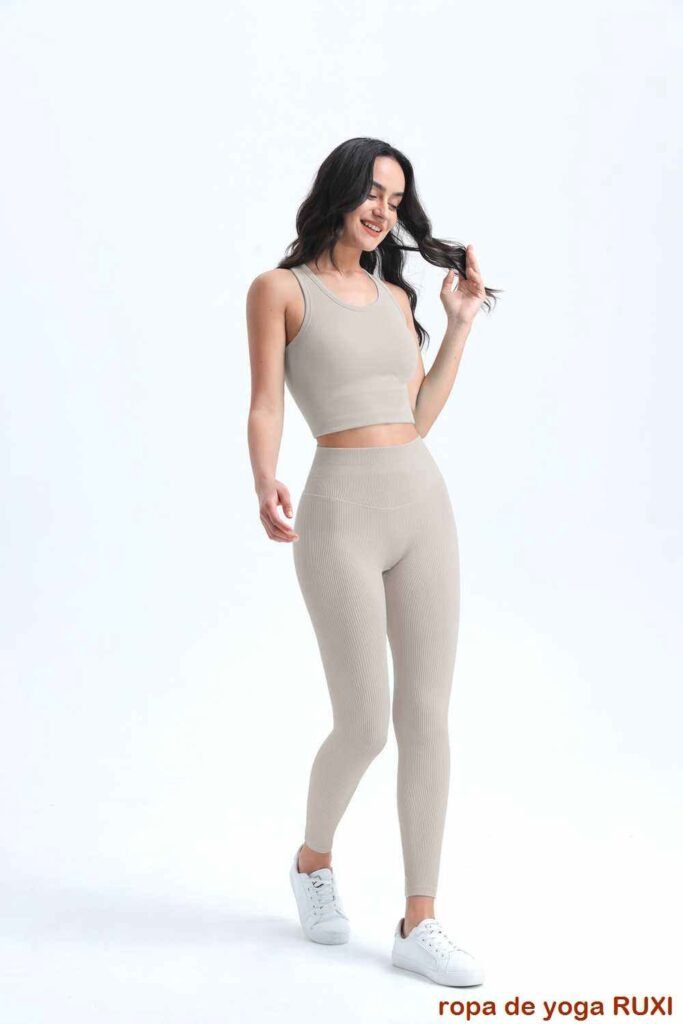 Leggings de entrenamiento fruncidos RUXI mx402