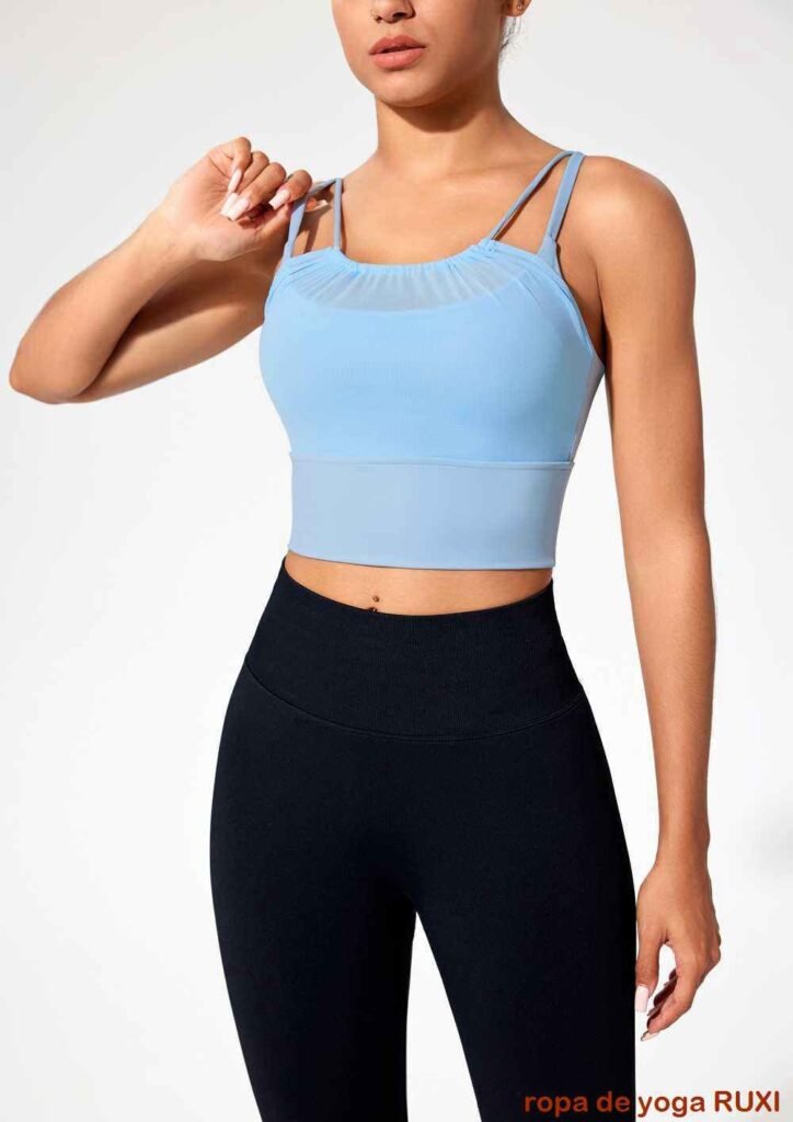 Leggings de yoga azul marino para mujer RUXI mx331