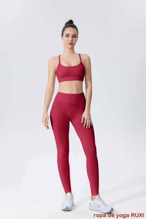 Leggings de yoga de cintura alta sin costuras para mujer