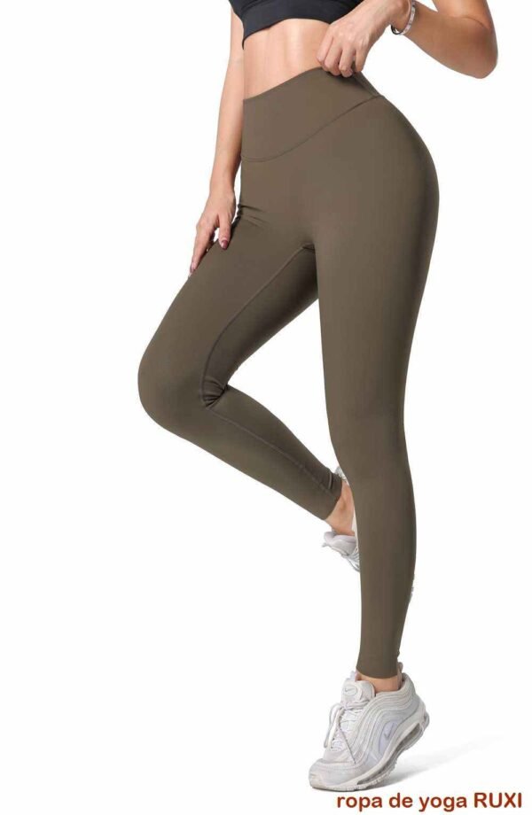 Leggings deportivos negros con bolsillos para mujer RUXI