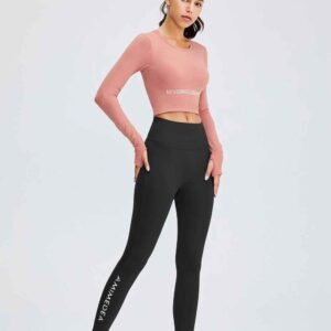 Leggings elásticos de cintura alta con vuelo RUXI mx596