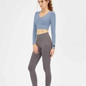 Pantalones capri de algodón para yoga con ajuste cómodo