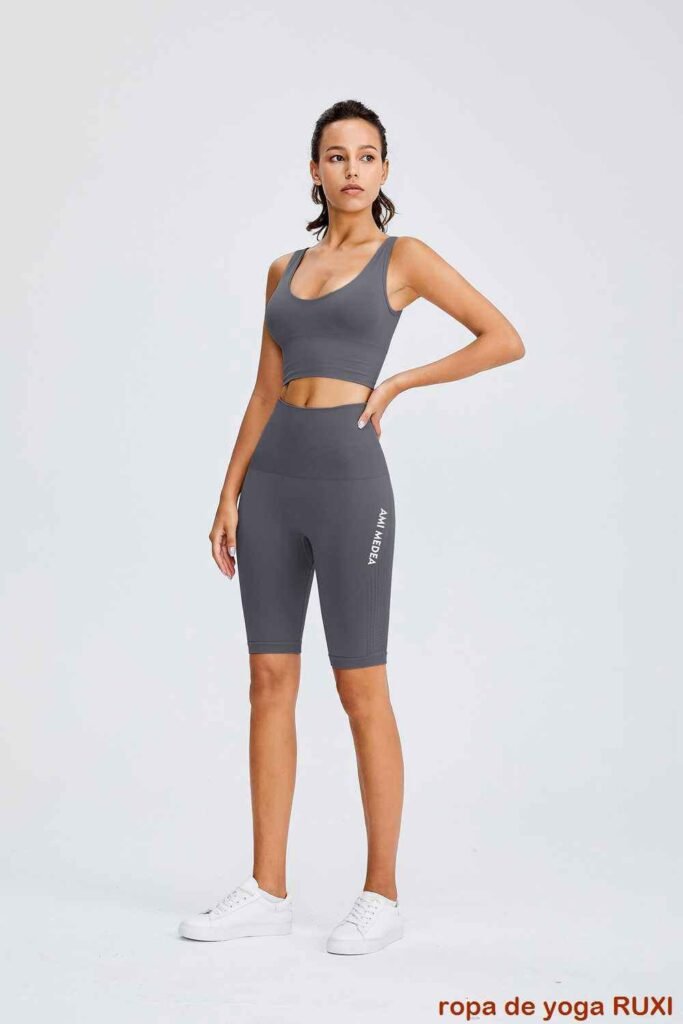 Pantalones cortos de cintura alta para mujer RUXI mx3300