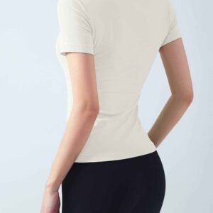 Pantalones de yoga acampanados con cintura en V RUXI mx893