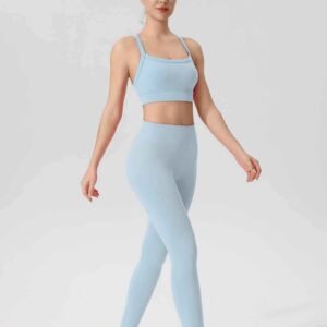 Pantalones de yoga acampanados y con pliegues RUXI mx788