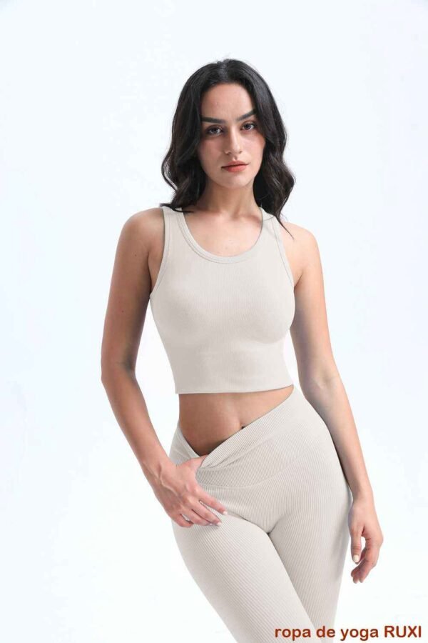 Pantalones de yoga con cintura plegable RUXI mx1282