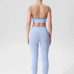 Pantalones de yoga de cintura alta color oliva RUXI mx686