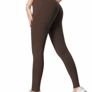 Pantalones de yoga de cintura alta con vuelo verde RUXI