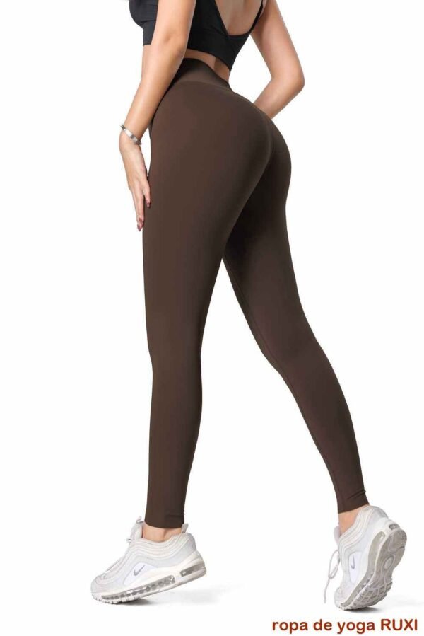 Pantalones de yoga de cintura alta con vuelo verde RUXI
