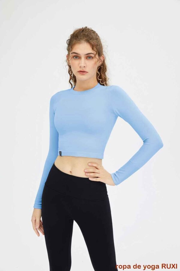 Pantalones de yoga de color gris jaspeado para mujer RUXI