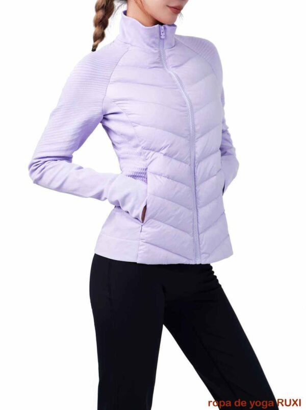 Pantalones de yoga de rayas blancas y negras para mujer
