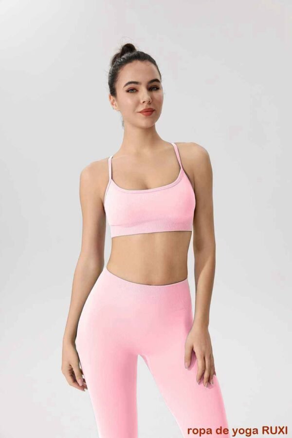 Top corto y leggings de gimnasia RUXI mx1240