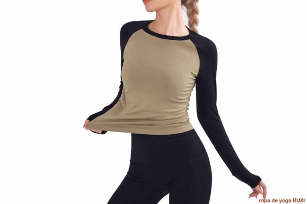 pantalones cortos de yoga grises RUXI mx841